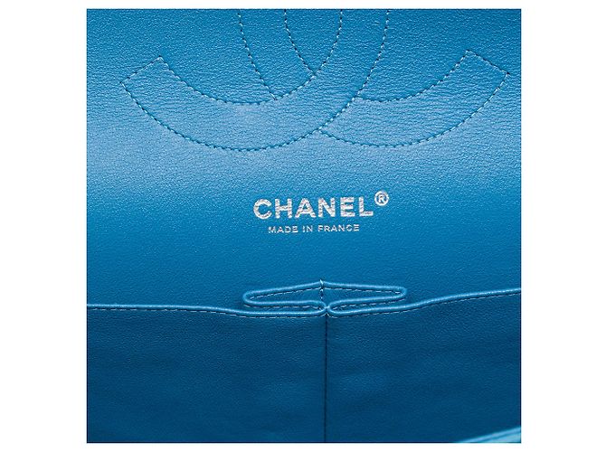 Chanel Blue Jumbo Classic Caviar Double Flap - vista 5