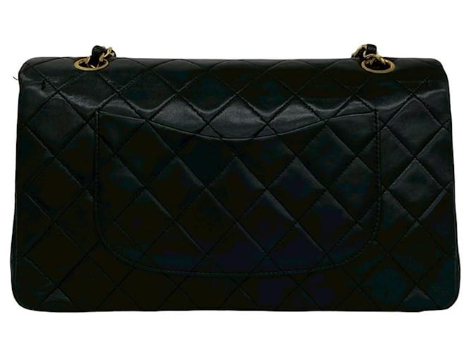 Chanel Black Medium Classic Lambskin Double Flap Nero - vista 2