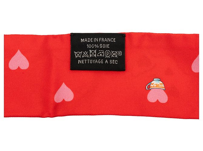 Hermès Twilly Seidentuch Red Tea Time Rot - Ansicht 2