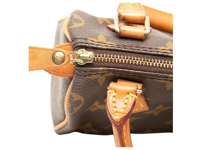 Louis Vuitton Brown Monogram Mini Speedy HL Marrom - vista 6