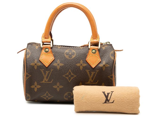 Louis Vuitton Brown Monogram Mini Speedy HL Marrom - vista 8