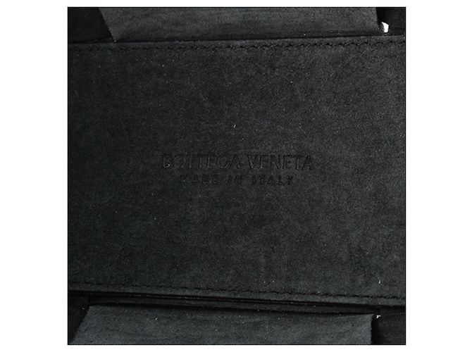Bottega Veneta Tote Arco Mini in agnello nero con intreccio - vista 8