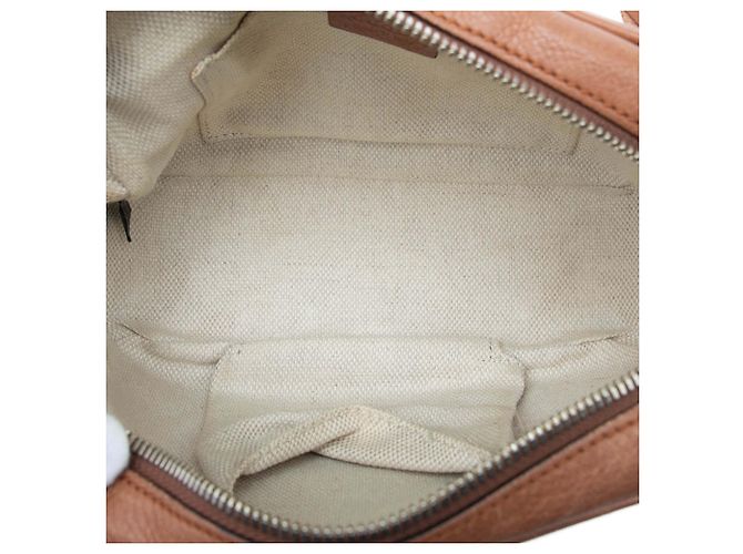 Gucci Soho Disco Umhängetasche aus braunem Kalbsleder - Ansicht 4