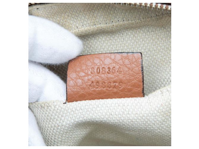 Gucci Soho Disco Umhängetasche aus braunem Kalbsleder - Ansicht 6