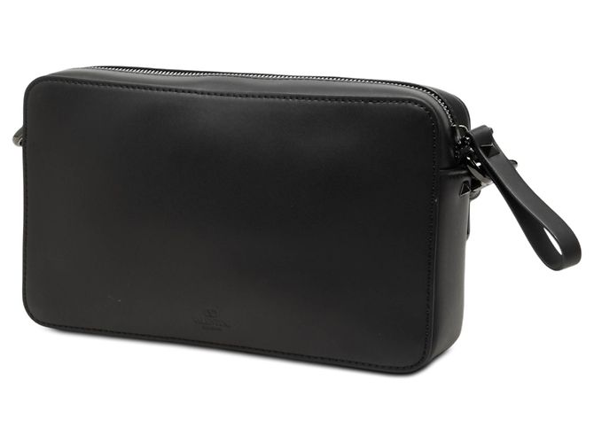 Valentino Crossbody-Tasche aus schwarzem Leder VLTN - Ansicht 2