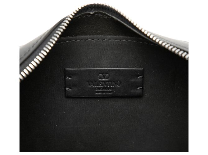 Valentino Crossbody-Tasche aus schwarzem Leder VLTN - Ansicht 5