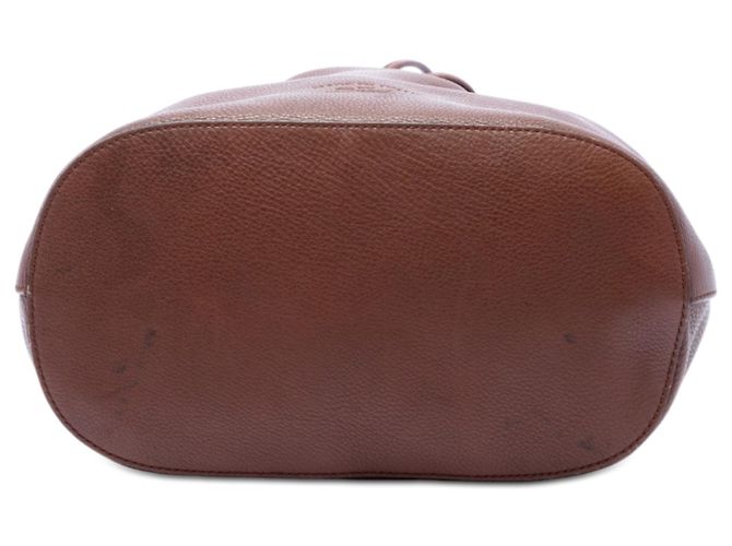 Bolsa Bucket Lady com borla em pele de vitela castanha Gucci Marrom - vista 3