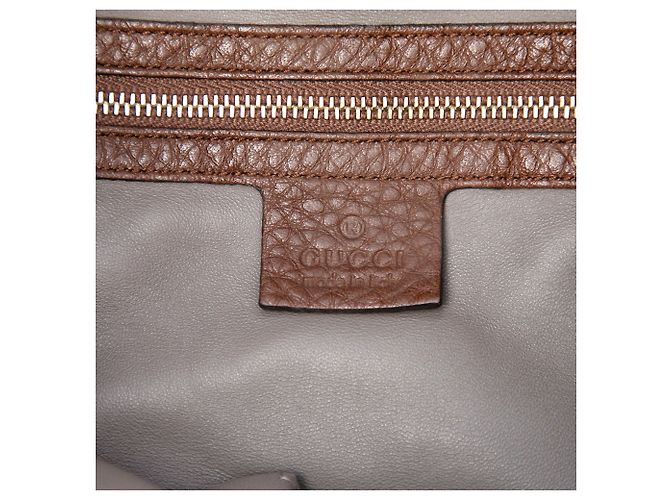 Bolsa Bucket Lady com borla em pele de vitela castanha Gucci Marrom - vista 6