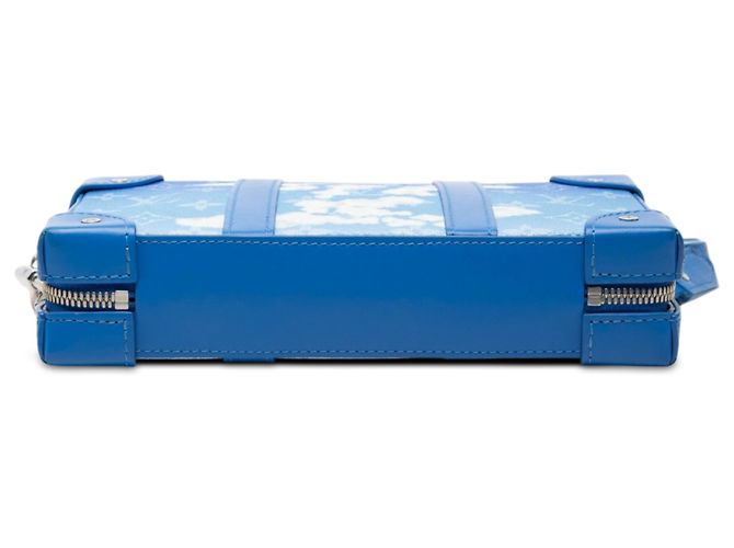 Portafoglio Soft Trunk Louis Vuitton Blue Monogram Clouds - vista 3