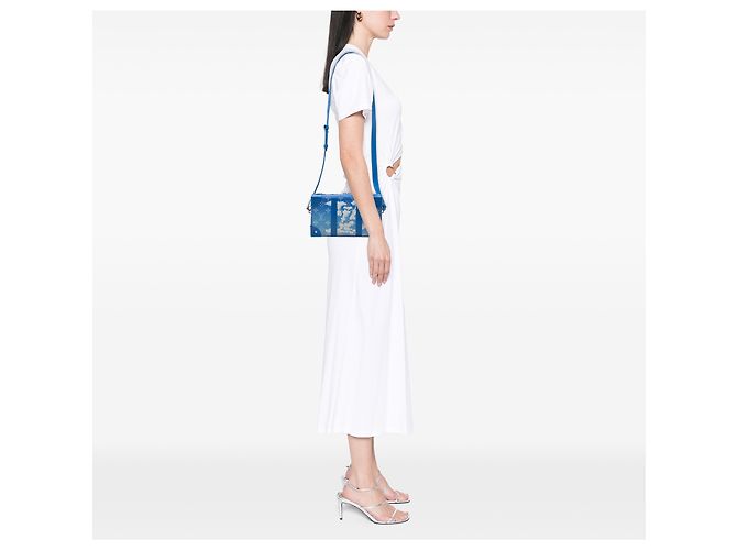 Portafoglio Soft Trunk Louis Vuitton Blue Monogram Clouds - vista 6
