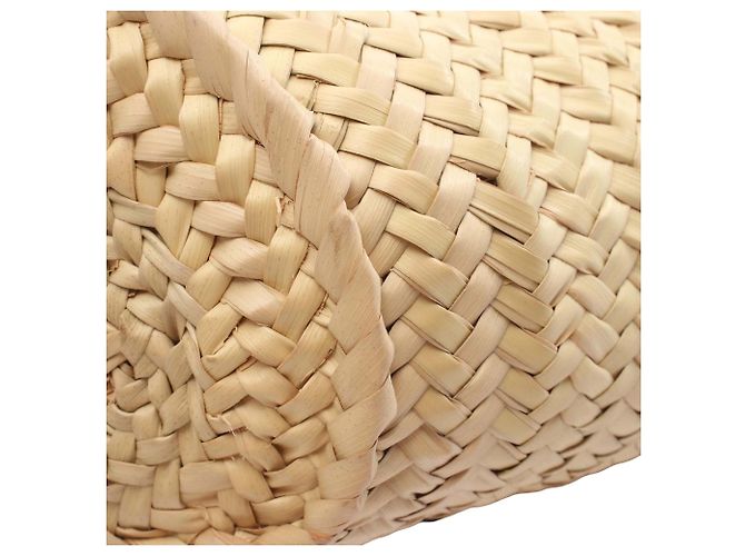 Borsa Tote LOEWE Beige Small Raffia Anagram - vista 4