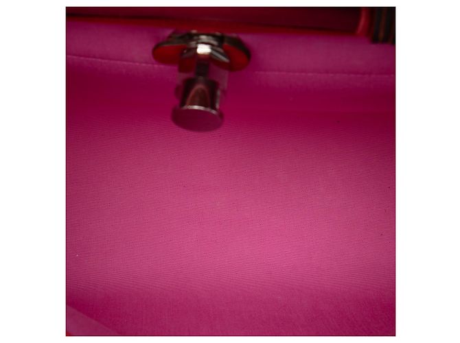 Hermès Red Toile Verso Herbag Zip 31 Rosso - vista 4
