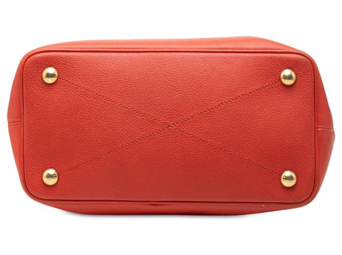 Louis Vuitton Red Monogram Empreinte Citadine PM Rosso - vista 3