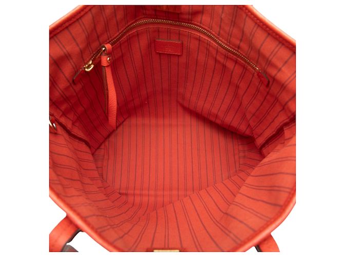 Louis Vuitton Red Monogram Empreinte Citadine PM Rosso - vista 4