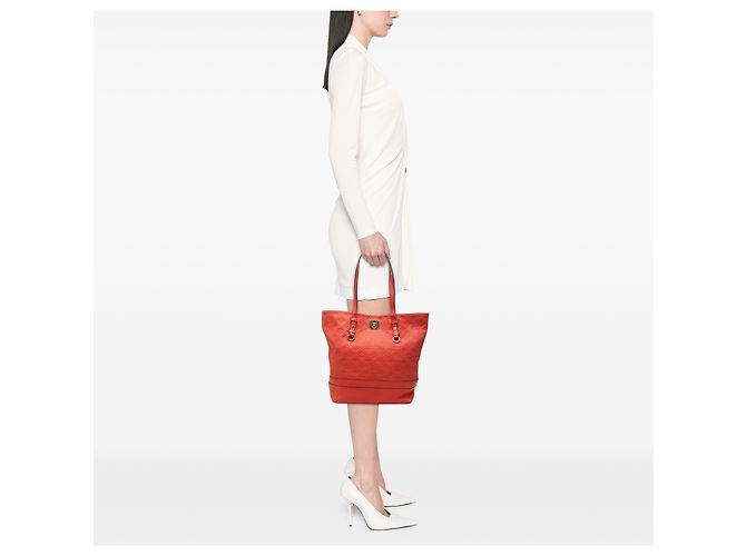 Louis Vuitton Red Monogram Empreinte Citadine PM Rosso - vista 6