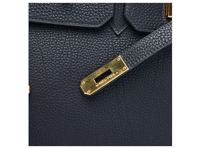 Hermès Blue Togo Birkin Retourne 35 Blu navy - vista 5