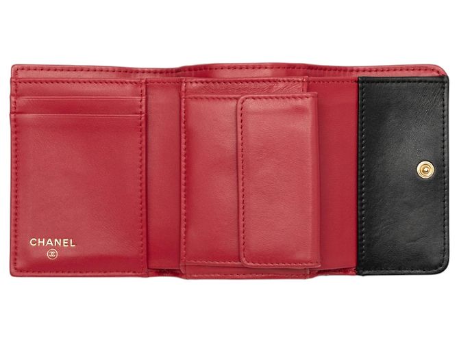 Portafoglio 19 Flap in agnello trapuntato nero Chanel - vista 5