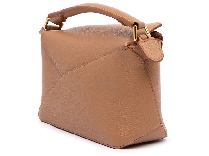 LOEWE Borsa Mini Puzzle in pelle di vitello marrone - vista 2