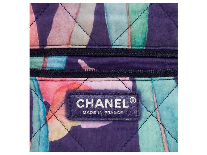Chanel Blue CC gesteppter Denim Jungle Jeans Flap Blau Hellblau - Ansicht 5