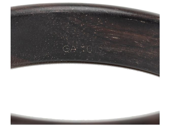Bracciale Sylvania in legno di tigre monogramma nero Louis Vuitton in ottone - vista 4