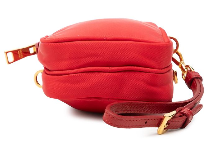 Custodia per telefono con doppia zip in Tessuto rosso Prada - vista 3