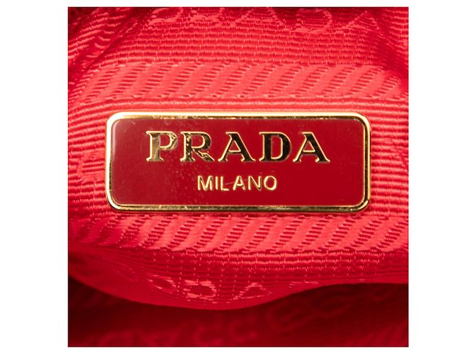 Custodia per telefono con doppia zip in Tessuto rosso Prada - vista 5