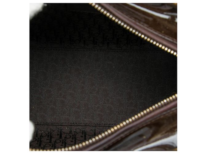 Lady Dior Cannage in vernice viola, misura Medium Porpora - vista 4