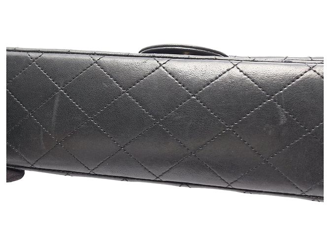 Chanel Black Medium Classic Lambskin Double Flap Nero - vista 11