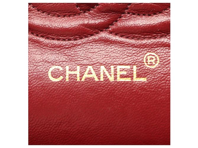 Chanel Black Medium Classic Lambskin Double Flap Nero - vista 5