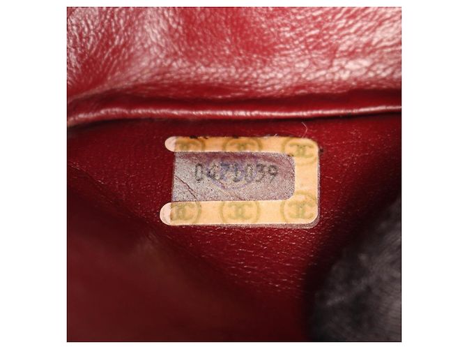 Chanel Black Medium Classic Lambskin Double Flap Nero - vista 6