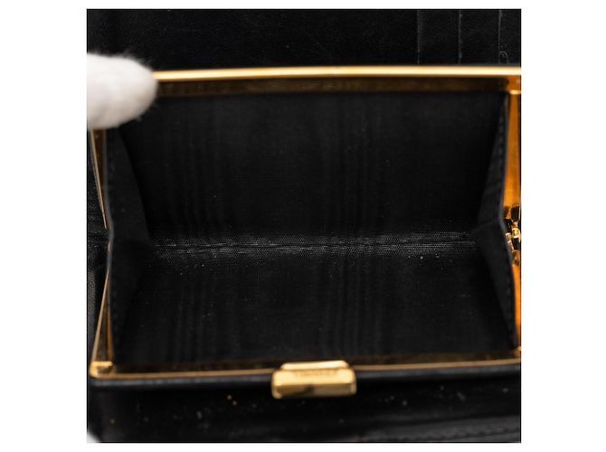 Chanel Black CC Caviar Bifold Geldbörse Schwarz - Ansicht 5
