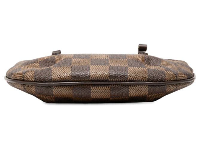 Louis Vuitton Pochette Manosque in Damier Ebene marrone - vista 3