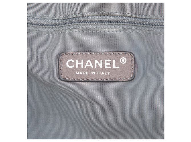 Bolsa Tote Chanel Blue Large Quilted Denim Stretch Spirit Azul Azul marinho - vista 5