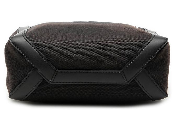 Valentino Tote Mini in tela nera con Rockstud VLTN Nero - vista 3