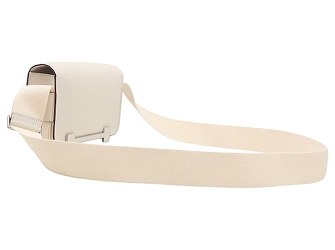 Hermès Geta in chevre Mysore bianco Crudo - vista 2