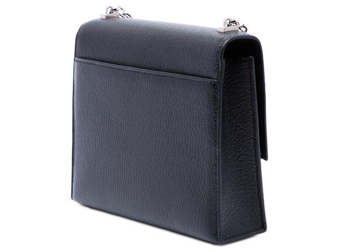 Hermès Black Mini Chevre Mysore Verrou Chaine Nero - vista 2