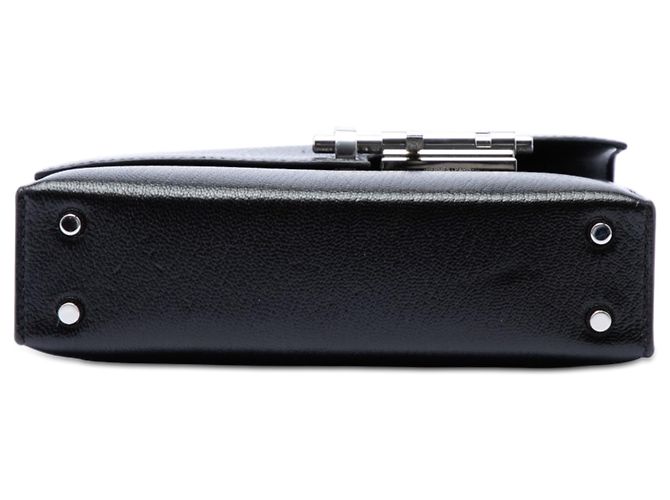 Hermès Black Mini Chevre Mysore Verrou Chaine Nero - vista 3