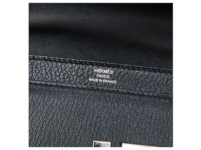 Hermès Black Mini Chevre Mysore Verrou Chaine Nero - vista 5