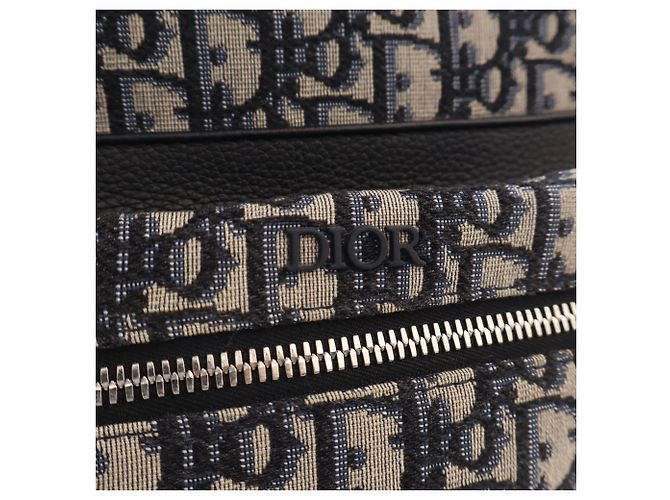 Dior Blue Oblique Canvas Rider Backpack Navy blue - view 11