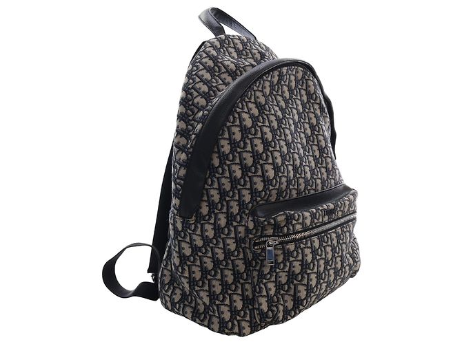 Dior Blue Oblique Canvas Rider Backpack Navy blue - view 2