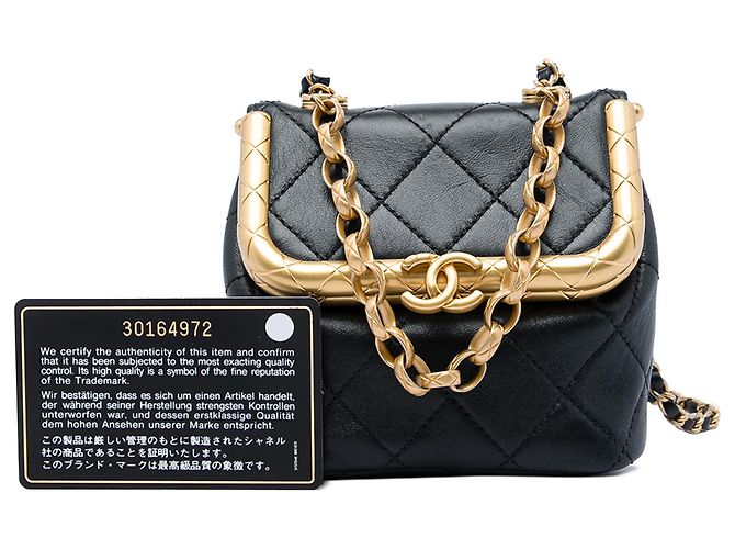 Borsa My Crush in agnello micro trapuntato nero Chanel - vista 6