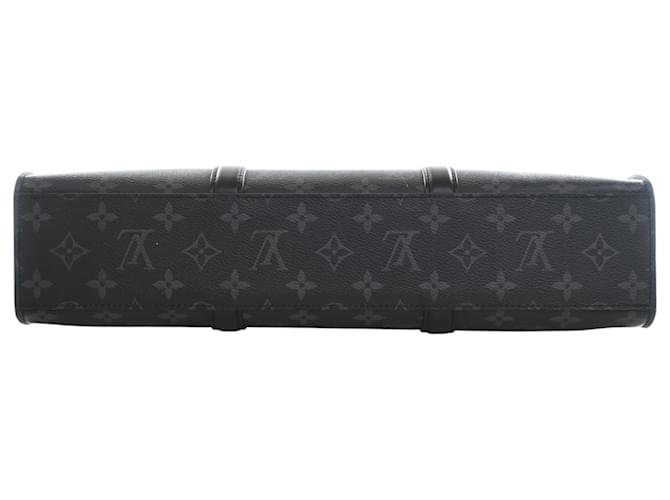 Louis Vuitton Borsa Orizzontale Monogram Eclipse Nera con Cerniera Nero - vista 5