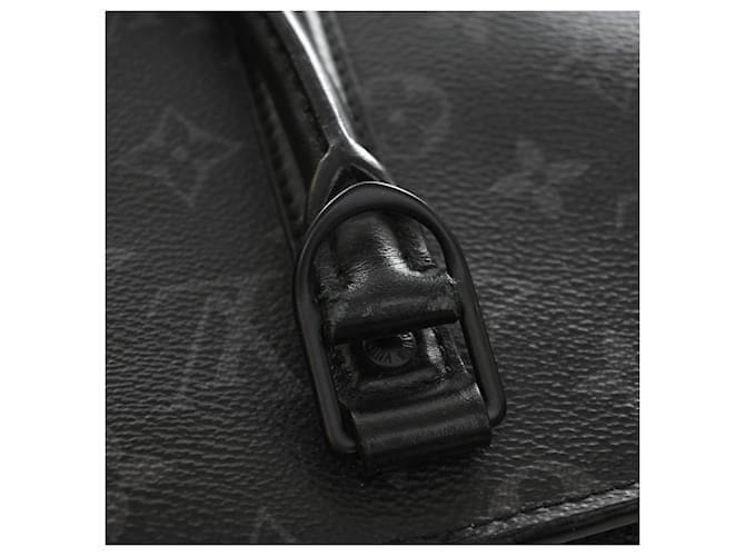 Louis Vuitton Borsa Orizzontale Monogram Eclipse Nera con Cerniera Nero - vista 6