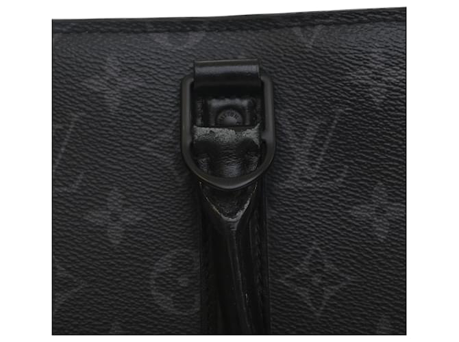 Louis Vuitton Borsa Orizzontale Monogram Eclipse Nera con Cerniera Nero - vista 7