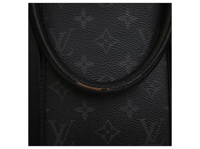 Louis Vuitton Borsa Orizzontale Monogram Eclipse Nera con Cerniera Nero - vista 9