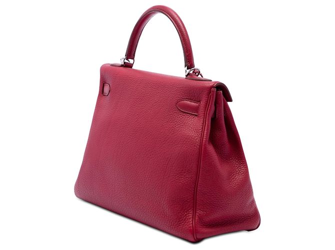 Hermès Kelly II Retourne in Togo Rosso 32 - vista 2