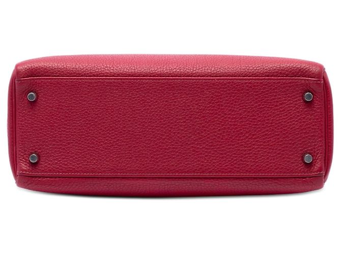 Hermès Kelly II Retourne in Togo Rosso 32 - vista 3