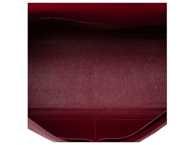 Hermès Kelly II Retourne in Togo Rosso 32 - vista 4