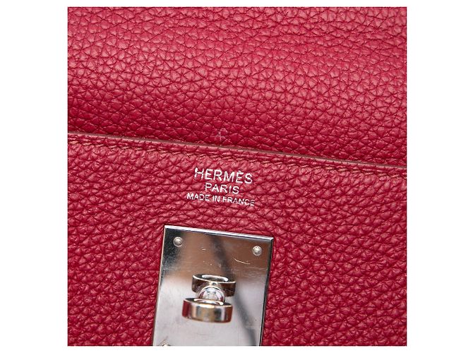 Hermès Kelly II Retourne in Togo Rosso 32 - vista 5