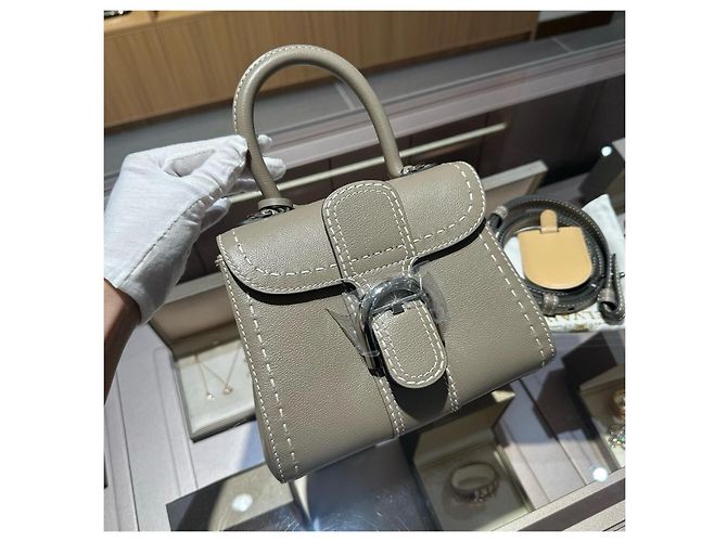 Mini borsa Delvaux Brilliant Beige - vista 10